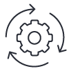 Cog rotate arrows