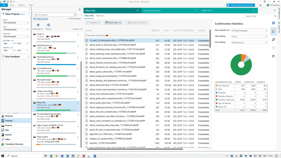 Image of the Manager view