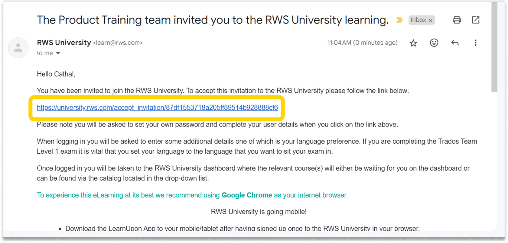 Step 01 - Email