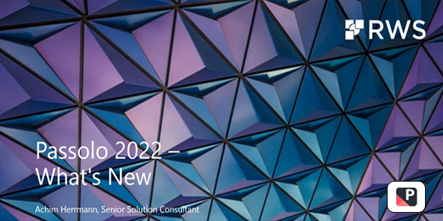 파솔로 2022 새로운 기능 - 웨비나